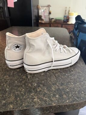 Converse High Top Sneakers - Cream & White